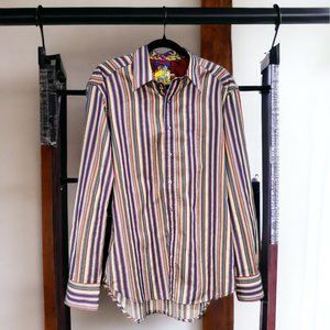 Robert Graham Long Sleeve Embordered Cuff Shirt